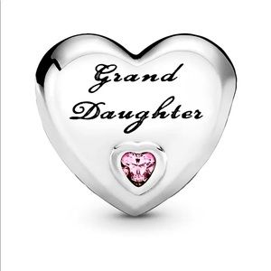 GRAND DAUGHTER HEART PANDORA CHARM
